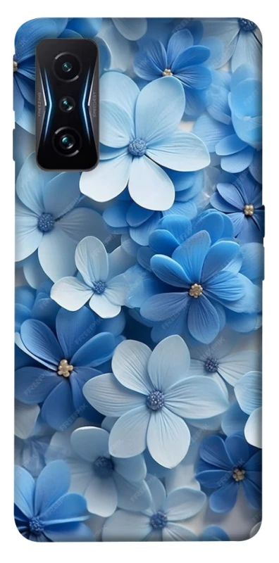 Чохол на Xiaomi Poco F4 GT Сині квіти фото 1 з 1