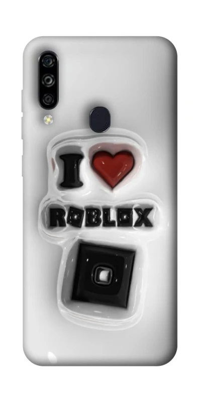 Чехол на ZTE Blade A7 (2020) I love Roblox фото 1 из 1