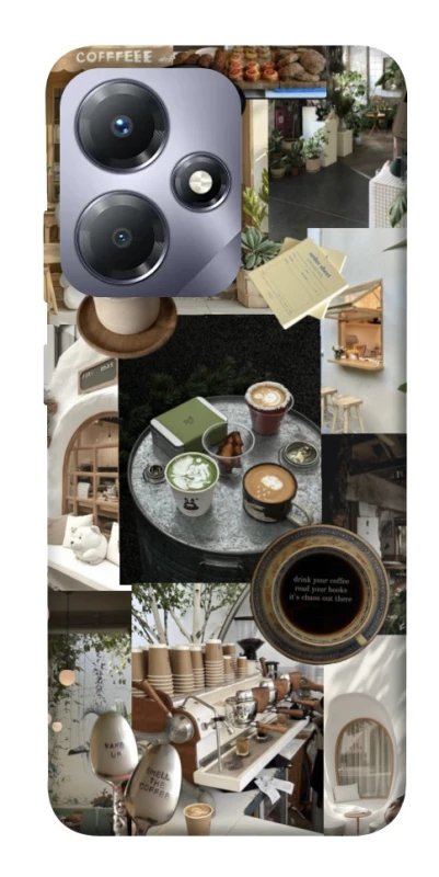 Чохол на Infinix Hot 30i Coffee collage ver.4 фото 1 з 1