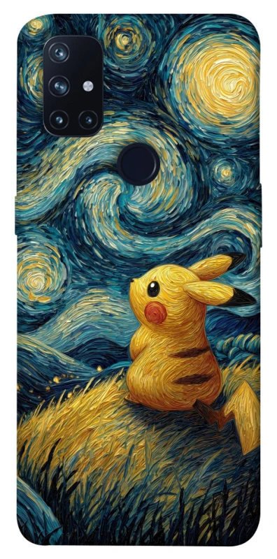 Чохол на OnePlus Nord N10 5G Pikachu and Van Gogh фото 1 з 1