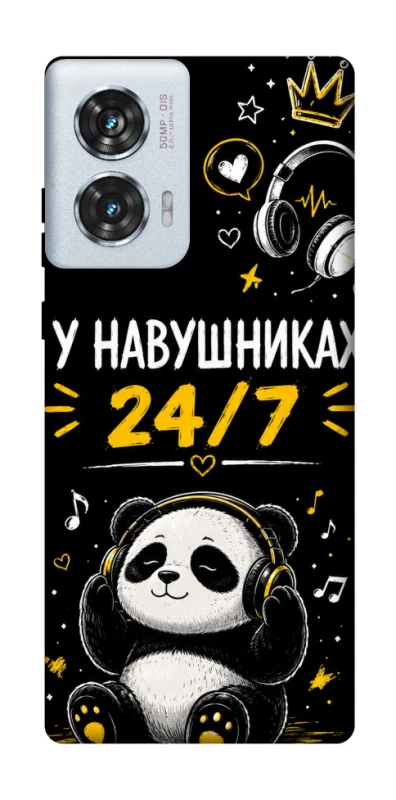 Чехол на Motorola Edge 50 Fusion У навушниках 24/7 фото 1 из 1