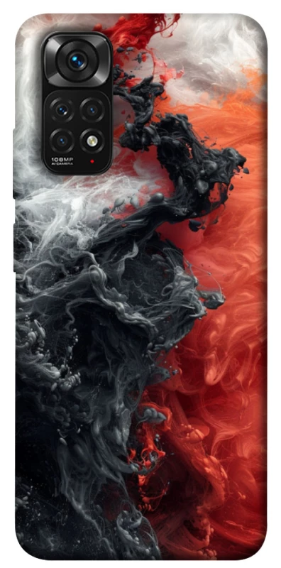 Чохол на Xiaomi Redmi Note 11 (Global) / Note 11S Black and Red фото 1 з 1