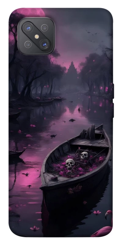 Чохол на Oppo A92s Boat and flamingo фото 1 з 1