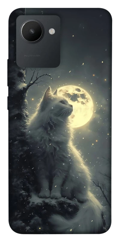 Чехол на Realme C30s Кот под луной фото 1 из 1