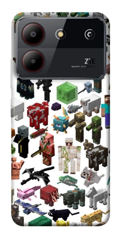 Чохол на ZTE Blade A54 4G Minecraft v4 фото 1 з 1