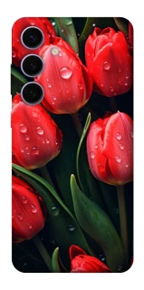 Чохол на Samsung Galaxy S25+ Червоні тюльпани фото 1 Чохол на Samsung Galaxy S25+ Червоні тюльпани фото 1 з 1