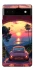 Чехол на Google Pixel 6a Porsche at sunset фото 1 из 1