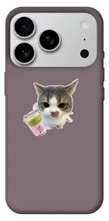 Чохол на Apple iPhone 18 Pro Max cat matcha фото 1 з 1