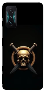 Чохол на Xiaomi Redmi K50 Gaming Golden Skull фото 1 з 1