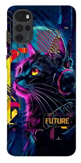 Чохол на Motorola Moto G22 Cyber Cat v2 фото 1 з 1