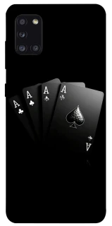 Чехол на Samsung Galaxy A31 Black Cards фото 1 из 1