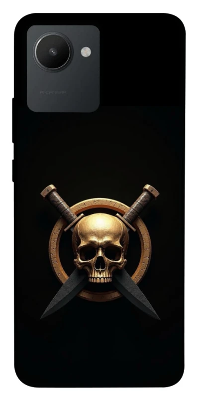 Чохол на Realme C30s Golden Skull фото 1 з 1