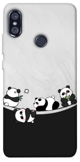 Чехол на Xiaomi Redmi Note 5 Pro / Note 5 (AI Dual Camera) Four pandas фото 1 из 1