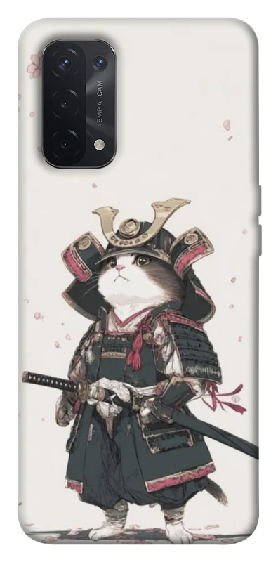 Чохол на Oppo A54 5G / A74 5G Samurai Cat Warrior фото 1 з 1