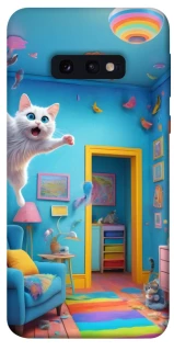 Чехол на Samsung Galaxy S10e crazy cat фото 1 из 1