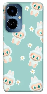 Чехол на TECNO Camon 19 Labubu Green фото 1 из 1