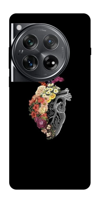 Чохол на OnePlus 12 Heart with flowers фото 1 з 1