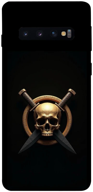 Чехол на Samsung Galaxy S10 Golden Skull фото 1 из 1