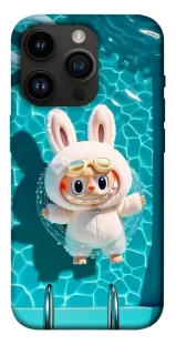 Чехол на Apple iPhone 14 Pro (6.1") Labubu in the pool ver.2 фото 1 из 1