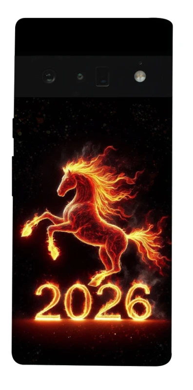 Чехол на Google Pixel 6 Pro Red Fire Horse ver.1 фото 1 из 1