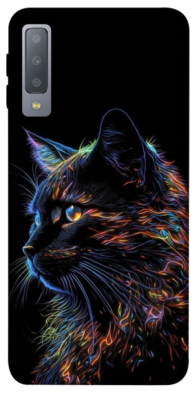 Чехол на Samsung A750 Galaxy A7 (2018) Черный кот фото 1 из 1