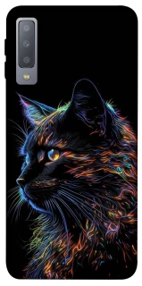Чохол на Samsung A750 Galaxy A7 (2018) Чорний кіт фото 1 з 1