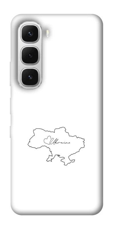 Чохол на Infinix Hot 60i Ukraine map фото 1 з 1