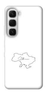 Чохол на Infinix Hot 60i Ukraine map фото 1 з 1