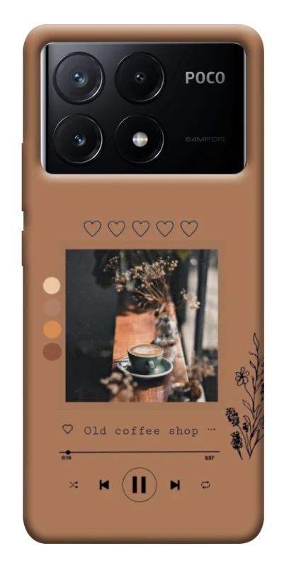 Чехол на Xiaomi Poco X6 Coffee player фото 1 из 1