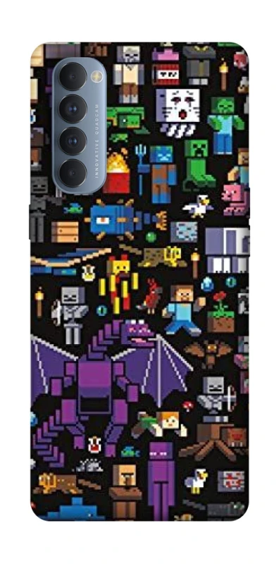 Чохол на Oppo Reno 4 Pro Minecraft v5 фото 1 з 1