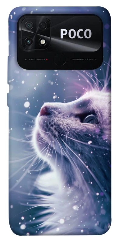 Чохол на Xiaomi Poco C40 Snow cat фото 1 з 1