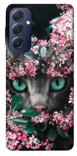 Чехол на Samsung Galaxy M54 5G Кот в цветах фото 1 из 1