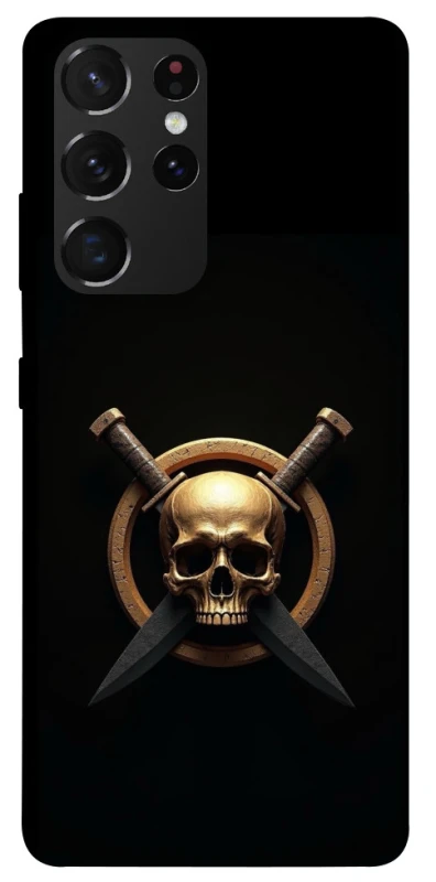 Чохол на Samsung Galaxy S21 Ultra Golden Skull фото 1 з 1