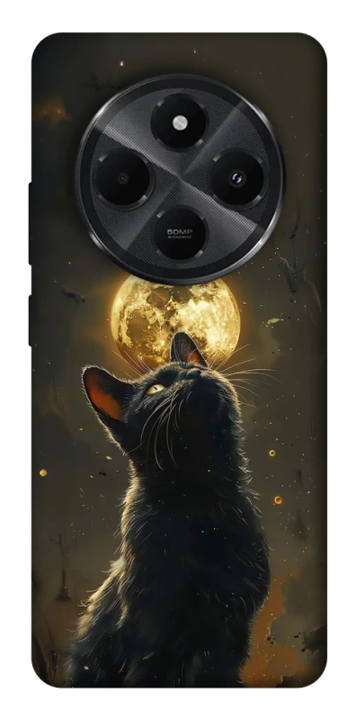 Чохол на Xiaomi Redmi A3 Pro Кіт під місяцем v2 фото 1 з 1