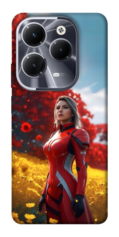 Чохол на Infinix Hot 40 Cyber space girl ver.5 фото 1 з 1