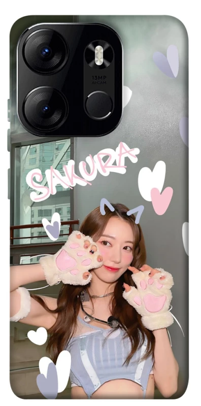 Чохол на Tecno Spark Go 2023 Sakura - LE SSERAFIM фото 1 з 1