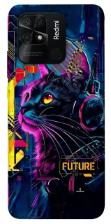 Чехол на Xiaomi Redmi 10C Cyber Cat v2 фото 1 из 1