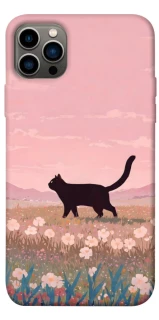 Чехол на Apple iPhone 12 Pro (6.1") cat on a field фото 1 из 1