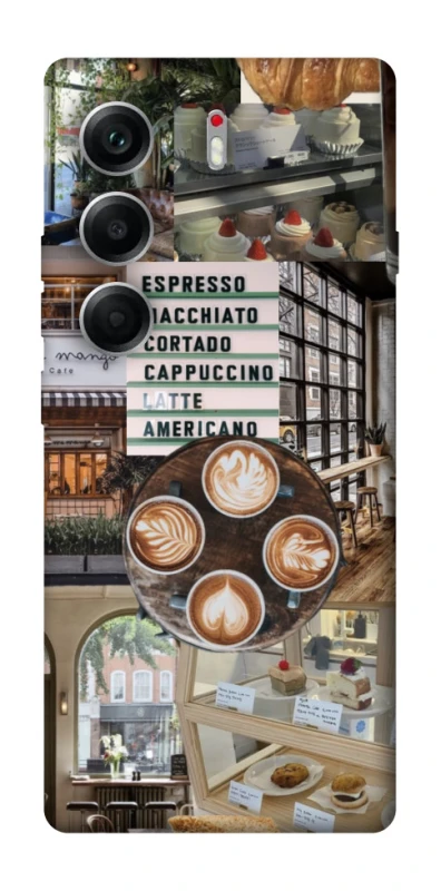 Чохол на Tecno Camon 40 Coffee collage ver.5 фото 1 з 1