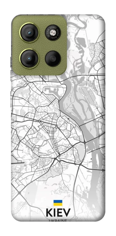 Чохол на Motorola Moto G15 4G Kiev white map фото 1 з 1
