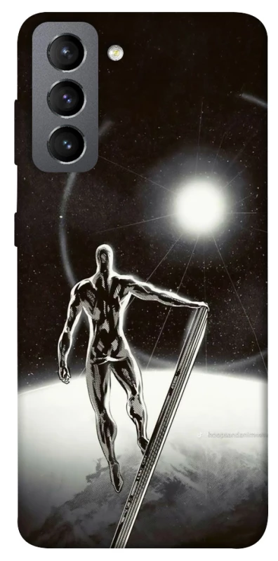 Чохол на Samsung Galaxy S21 FE Срібний серфер фото 1 з 1