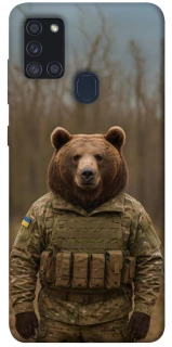 Чехол на Samsung Galaxy A21s Медведь защитник фото 1 из 1