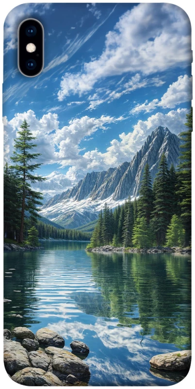 Чехол на Apple iPhone X (5.8") River in the mountains фото 1 из 1