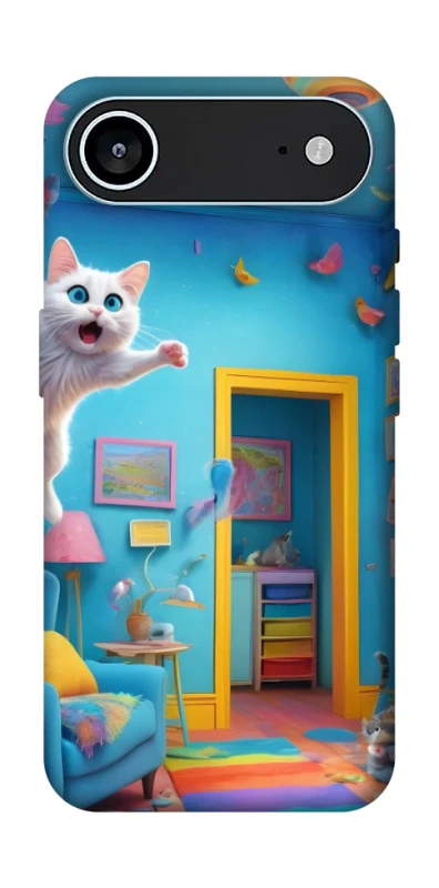 Чохол на Apple iPhone 17 Air (6.5") crazy cat фото 1 з 1