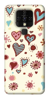 Чохол на TECNO Camon 16 SE Pretty hearts фото 1 з 1