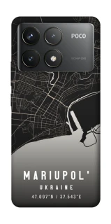 Чехол на Xiaomi Poco F6 Pro Mariupol map фото 1 из 1