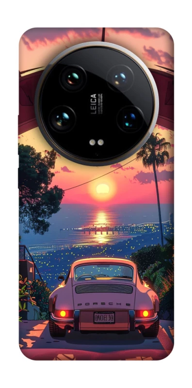 Чехол на Xiaomi 14 Ultra Porsche at sunset фото 1 из 1