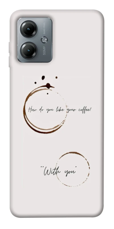 Чохол на Motorola Moto G14 Coffee with you фото 1 з 1