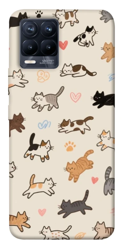 Чохол на Realme 8 Cat style ver.2 фото 1 з 1
