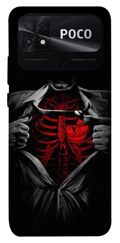 Чохол на Xiaomi Poco C40 Skeleton Heart фото 1 з 1